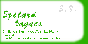 szilard vagacs business card